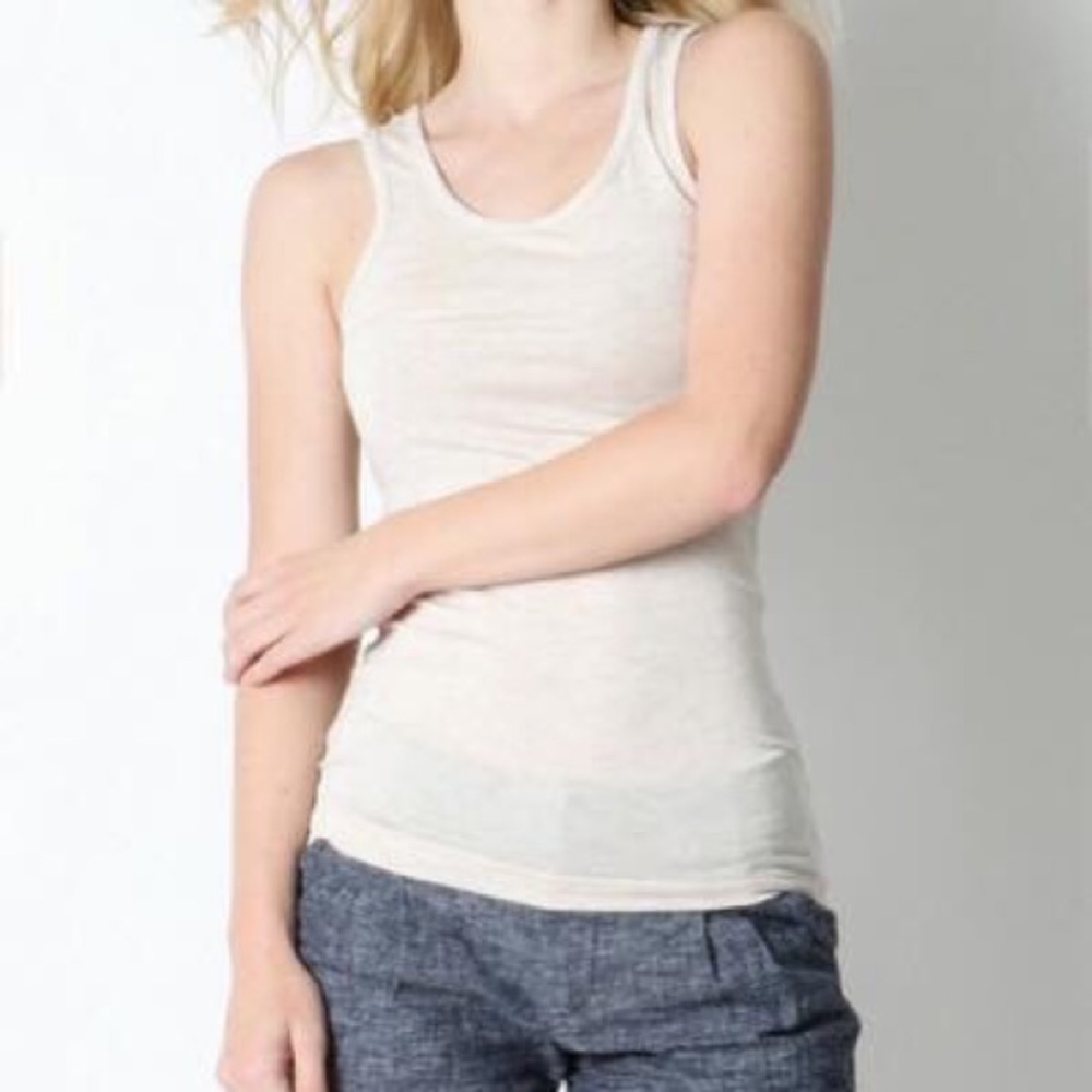 Heather Beige Tank Top Zenana